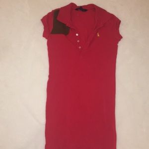 This is a girls Ralph Lauren red dress size 8-10.